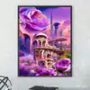 Pintura de Diamantes 5D Más Vendida Transfronteriza, Pegatinas de Pintura de Diamantes Castillo de Ensueño, Pinturas Decorativas DIY, Ventas Directas de Fábrica, Venta al por Mayor y Dropshipping