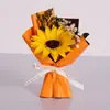 Mini Cravo Flor Artificial Buquê de Bolso Caixa de Presente com Flor de Sabão e Decoração de Gipsofila Lembrancinha de Casamento