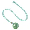 2330-30mm Hebilla de Seguridad Lateral Collar Colgante de Ágata Cristalina con Agujero Grande Collar Hebilla de Princesa Nuevo Venta Caliente