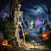 Decoración de Perro Esqueleto para Patio Exterior de Halloween 165cm Venta Caliente Transfronteriza Esqueleto de Perro Jardín Patio