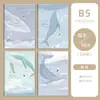 B5eva Goma Antifreeze Amigable con la Piel Cubierta para Cuaderno Estudiante Junior Preparatoria Oficina Espesor de Alto Valor Cuaderno A5