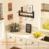 Simple Estante de Madera para Pared Estante Decorativo de Madera para Sala de Estar Estante para Llaves de Porche Estante de Madera Maciza para Baño