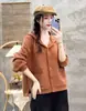 Jaqueta com Capuz Feminina 2026 Outono Nova Estilo Coreano Solta Casual Versátil Roupas de Mãe Top Acolchoado 598