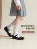Calcetines de pantorrilla sin costuras para niños, calcetines largos de primavera y otoño con lazo para niñas, calcetines de algodón hasta la mitad de la pantorrilla, estilo ballet, calcetines JK para niñas