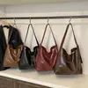 Nueva Moda Casual para Viajar Simple Color Sólido 2025 Invierno Gran Capacidad Bolso de Mano Tote para Axila Hombro Bolso de Mujer