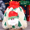 Bolsa de Regalo Navideña Bolsa de Regalo Bolsa de Dulces Bolsa de Regalo de Papá Noel Suministros Navideños Accesorios Caja de Regalo de Terciopelo Dorado