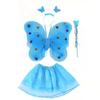 Alas luminosas de mariposa juguete para niños decoración de espalda regalo de cumpleaños falda de estrella femenina varita de hada traje de accesorios de la Pequeña Princesa