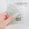 Arte de Uñas Nuevos Pegatinas de Abanico Rey Diamantes Sueltos Diamantes Redondos Transparentes Sinfonía Aurora Rhinestones de Vidrio Explotando Joyería para Arte de Uñas