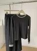 Camiseta de Forro Polar con Bloques de Color Simples, Cuello Redondo, Manga Larga para Mujer, Nuevo Modelo de Invierno con Botones, Cachemira Sintética, Capa Base Engrosada