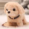 Tiktok perro eléctrico simulación peluche oso peluche cachorro eléctrico caminará y llamará moverá la cola puesto mascota electrónica venta al por mayor
