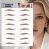 Pegatinas para cejas 6D al por mayor, disponibles en stock, simulación de tatuaje de cejas, transferencia semi-agua, tatuaje de cejas a prueba de agua, tatuaje de cejas.