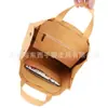 Bolsa de Mano de Papel Kraft Lavado Personalizada por el Fabricante, Bolsa de Compras de Papel Kraft Ecológica y Sencilla, Logo de Moda Imprimible