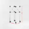Carrito de almacenamiento de tenis, Carrito conveniente para entrenador de tenis para recoger pelotas, Cesta de pelotas, Carrito plegable de bádminton para recoger pelotas