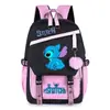 Mochila Escolar de Dos Colores con Estampado de Puntadas Más Vendida en Comercio Exterior, Mochila para Estudiante de Primaria, Mochila de Gran Capacidad para Secundaria y Preparatoria