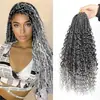 Caja de Peluca de Fibra Química Europea y Americana Trenzas de Caja Rizado Bohemio Trenzas de Tres Hilos Trenzas de Ganchillo para el Cabello