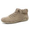 Estación independiente zapatos populares para hombre zapatos de caña alta acolchados de algodón zapatos casuales para hombre invierno con forro polar zapatos gruesos botas Martin para hombre