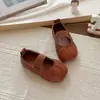 Sapatos de Couro para Meninas 2026 Primavera e Outono Novos Sapatos Infantis Sapatos de Princesa para Menininha Mocassins de Solado Macio Sapatos Singulares para Bebê Modernos