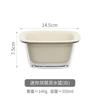 Cesta de Drenaje de Doble Capa Cesta para Lavar Fruta Cesta para Verduras de Cocina Cesta de Almacenamiento Multifuncional para el Hogar Sala de Estar Olla Transparente para Fruta Fábrica