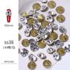 Guomao A Diamante Branco Vidro Fundo Pontiagudo Strass DIY Acessórios de Nail Art Strass Redondo Fundo Pontiagudo Imitação Checa