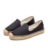 Sapatos de Pescador Tecidos com Palha para Mulheres, Sola Grossa, Casuais para Primavera e Verão, Slip-On de Lona Jeans para Mulheres, Respiráveis, Aumentam a Altura, Leves