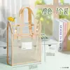 Bolsa de mão espessa para documentos, bolsa transparente para o vestibular, bolsa para exames de estudante, bolsa de armazenamento à prova d'água de grande capacidade