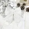 Lentejuela Algodón Perla Lazo Árbol de Navidad Colgante Lazo Navideño Colgante Decoración DIY Fiesta Ktv