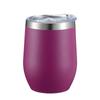 Comércio exterior transfronteiriço para copo de casca de ovo de 12oz 304 copo de água de aço inoxidável isolamento duplo vácuo taça de ovo de vinho tinto em forma de U
