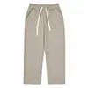 300g Mistura de Algodão Algodão Imitado Calça Íntima com Gancho Plano Outono/Inverno Calças Culturais Roupas de Trabalho Pode Imprimir Logo Fabricante de Origem