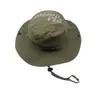 Chapéu de Montanhismo e Pesca de Secagem Rápida para Exterior para Homens e Mulheres, Dobrável, Aba Larga, Proteção Solar, Chapéu de Sol com Corda de Vento