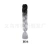 Peluca africana de trenza grande de seda de alta temperatura, trenza jumbo, cabello degradado, fibra química, trenza grande, trenza sucia, cuerda para cabello