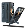 Funda para teléfono móvil Samsung fold4 ultrafina con soporte y ranura para bolígrafo W23 esmerilada a prueba de caídas cubierta protectora para teléfono móvil para hombres y mujeres