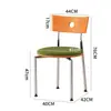 Silla de comedor para adultos con respaldo, silla acolchada de diseño minimalista Bauhaus para cafetería, silla temática para restaurante de hotel en casa