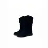 Novedad Otoño/Invierno 2026 Botas de Caballero Estilo Retro que Aumentan la Altura para Mujer, Botines de Moda Estilo Vaquero Occidental