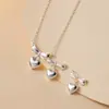 Pendientes de Plata de Ley S925 Nalan Frescos y Dulces Estilo Ins Diseño de Nicho Exquisito Lazo Corazón M06364