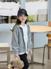 Sudadera con capucha básica de color liso para uso diario escolar, infantil, compuesta, forro polar de 180 g, corte holgado