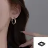 Pendientes de Aro Lisos con Pasador de Plata 925 para Mujer 2025 Nuevo Popular Diseño de Nicho Pendientes de Gama Alta Pendientes de Lujo Accesible