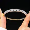 Moda Transfronteriza Europea y Americana Forma de Serpiente de Circonita Pulsera Geométrica Lujo Ligero Sensación de Alta Gama Pulsera Diseño de Nicho Joyería de Mano de Moda para Mujeres