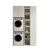 Todo Aluminio Hogar Personalización de Toda la Casa Moderno Sencillo Gabinete para Lavadora Almacenamiento Multifuncional Almacenamiento Integrado Gabinete de Balcón Personalización