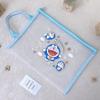 Bonita cartera Kuromi transparente de dibujos animados, tamaño A4, de malla de nailon, con cremallera, para archivos, almacenamiento, papel con cremallera