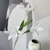 Nuevas Flores Artificiales de Narciso y Lirio 3D, Flores Artificiales para Salones de Banquetes de Bodas, Arreglos Florales para Pasillos de Bodas, Flores de Seda