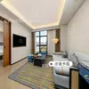 Muebles de Hotel de la Ciudad de Jinjiang Habitación Estándar Juego Completo de Camas Dobles para Casas de Huéspedes, Camas Específicas para Hotel, Fábrica de Muebles para Habitaciones Modelo de Renovación