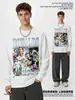 Sudadera con capucha y cuello redondo de algodón grueso con estampado vintage C Luo de fútbol transfronterizo estadounidense