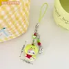 Cadena para Teléfono Colgante de Gato Fruta 3D de Dibujos Animados Encanto de Corazón Lindo Femenino Abalorio Dulce Decoración Colgante Venta al por Mayor