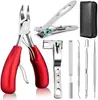 Conjunto de Cortador de Unhas e Alicate para Unha Encravada Transfronteiriço Amazon, Alicate Bico de Águia para Unhas Encravadas, Ferramenta Especializada de Manicure para Unhas Grossas dos Pés