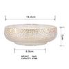 Ensaladera de verduras en relieve estilo europeo, cuenco de vidrio martillado transparente, cuenco para desayuno doméstico, cuenco para avena, cuenco para postre