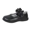 Meninas Sapatos de Couro Pequenos Pretos Sapatos de Princesa de Sola Macia Crianças Médias e Grandes Estudantes Sapatos de Couro Infantil Sapatos de Mesa Casuais Sapatos Femininos de Camada Única