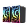 Pequeño altavoz de audio luminoso para escritorio, portátil, teléfono móvil, altavoz para el hogar, Mini Subwoofer con cable USB, altavoz pequeño