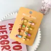 Nuevo Pasador de Pelo de Animales de Dibujos Animados Lindo para Niños Pasador Lateral para Flequillo Roto de Niña Flor de Amor Pasador para Cabello de Bebé