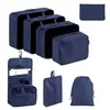 Conjunto de Bolsas de Armazenamento para Viagem Transfronteiriça com Sete ou Oito Peças, Bolsa de Armazenamento para Viagem de Negócios, Bolsa de Armazenamento de Grande Capacidade, Conjunto de Armazenamento à Prova d'Água