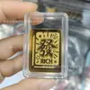 Adesivo de Telefone de Ouro Puro 999 para Riqueza Instantânea, com Adesivo Traseiro, Adesivo de Ouro 2mg, Presente Promocional para Lojas de Ouro em Transmissão ao Vivo